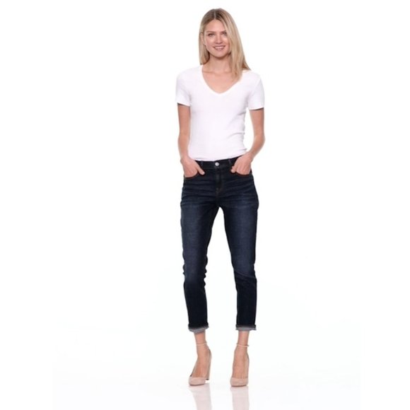 Gap Mid Rise Best Girlfriend Jeans Medium Indigo 33 - Picture 4 of 11